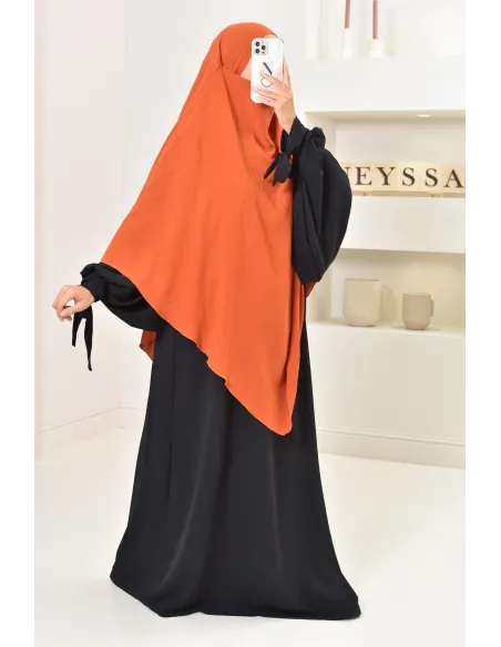 Long khimar pointu pour femme musulmane hijab légiféré