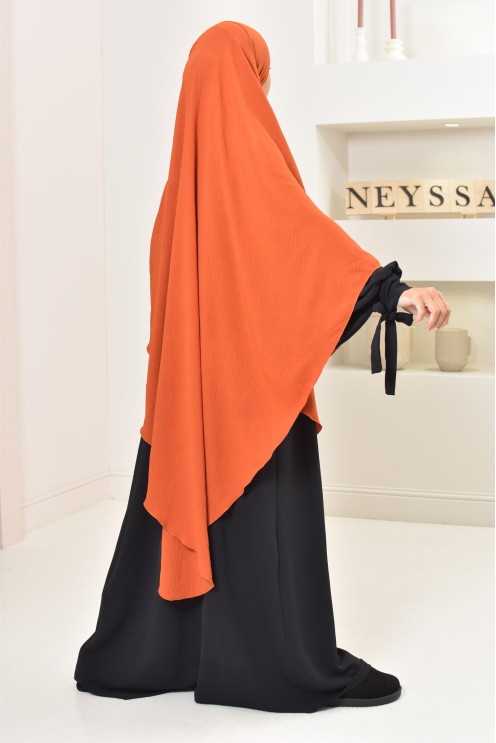 Long khimar pointu pour femme musulmane hijab légiféré