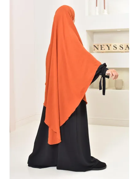 Long khimar pointu pour femme musulmane hijab légiféré