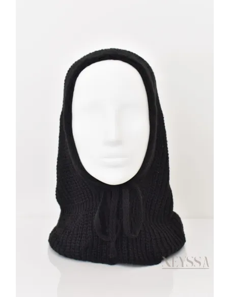 Cagoule en maille pour hijabi, bien chaud, indispensable pour cet hiver 