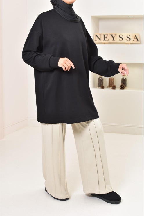 Pantalon femme, bien chaud pour l'hiver, coupe ample, 100% coton