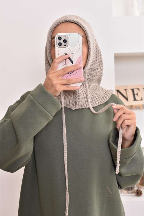 Mesh balaclava for hijabi, warm, essential for this winter