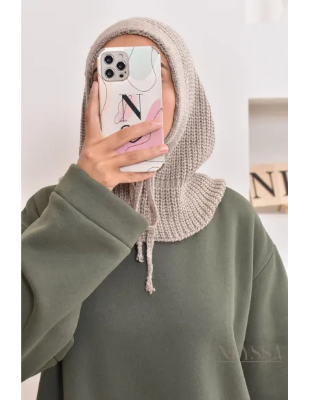 Mesh balaclava for hijabi, warm, essential for this winter