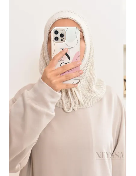 Mesh balaclava for hijabi, warm, essential for this winter