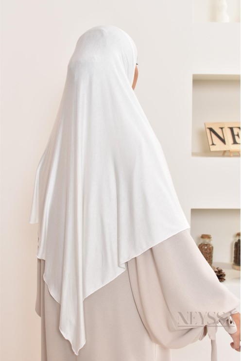 khimar jersey court, avec zip,idéal femme allaitante, pratique à enfiler