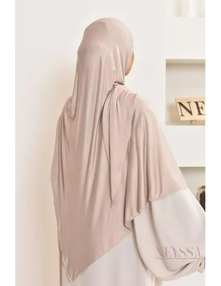 khimar jersey court, avec zip,idéal femme allaitante, pratique à enfiler