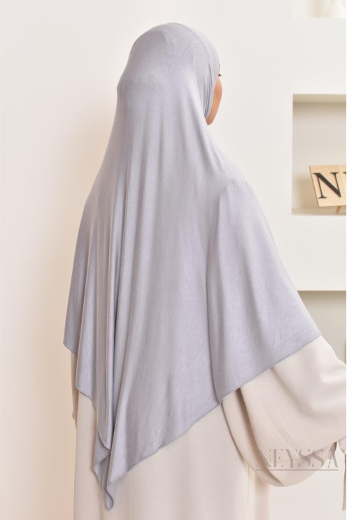 khimar jersey court, avec zip,idéal femme allaitante, pratique à enfiler