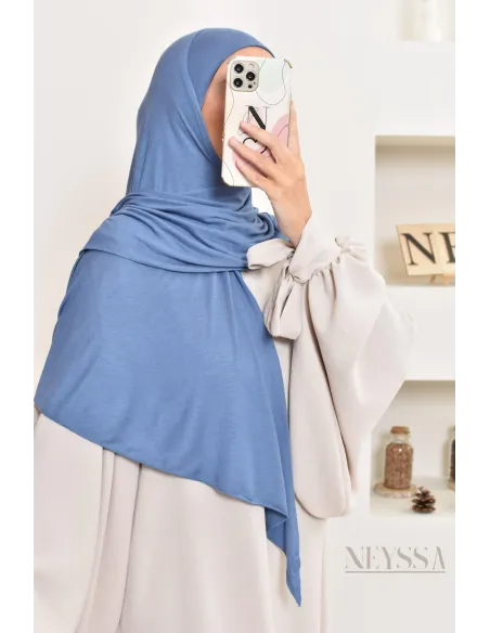 khimar jersey court, avec zip,idéal femme allaitante, pratique à enfiler