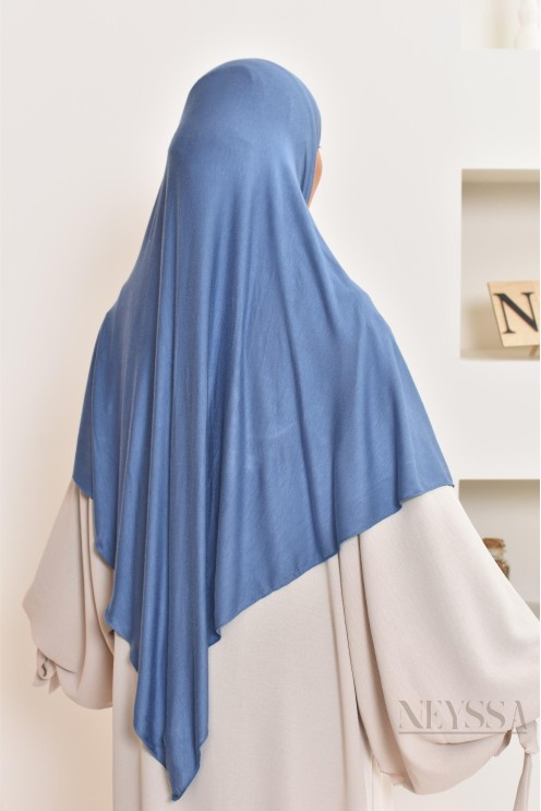 khimar jersey court, avec zip,idéal femme allaitante, pratique à enfiler