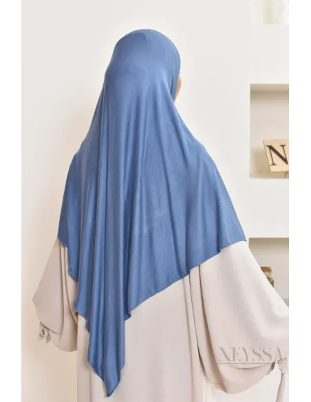 khimar jersey court, avec zip,idéal femme allaitante, pratique à enfiler