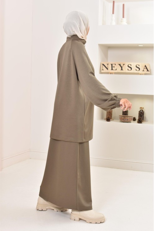 jupe longue droite femme, fluide et extensible, style sportswear chic