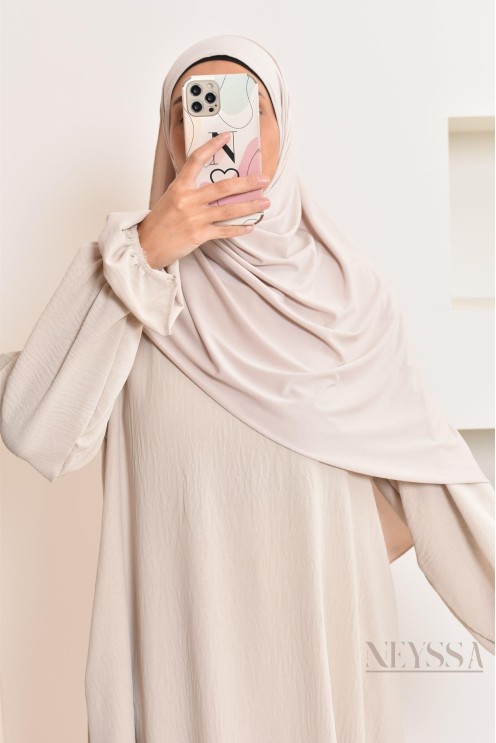 hijab à enfiler jersey premium, pratique et confortable, hijab pas cher
