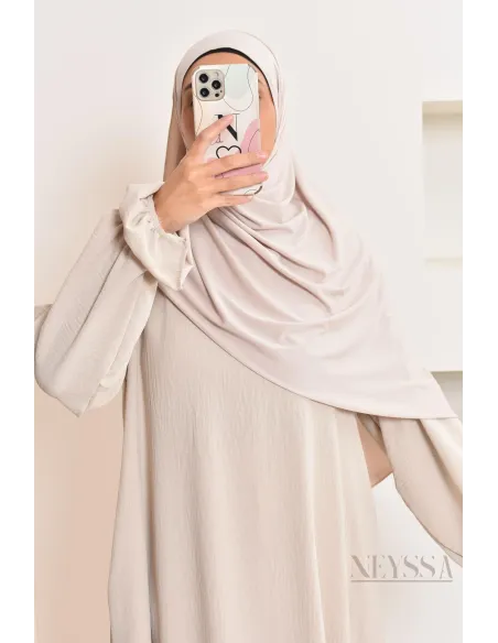 hijab à enfiler jersey premium, pratique et confortable, hijab pas cher