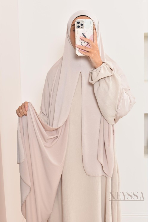 hijab à enfiler jersey premium, pratique et confortable, hijab pas cher