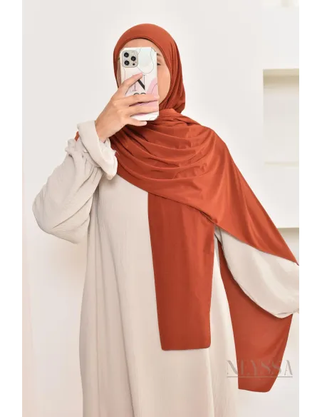 hijab à enfiler jersey premium, pratique et confortable, hijab pas cher