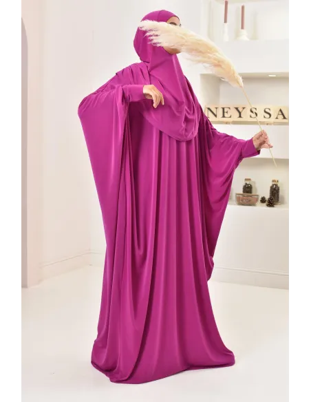 Robe de prière ample tenue de prière hijab intégré facile à enfiler
