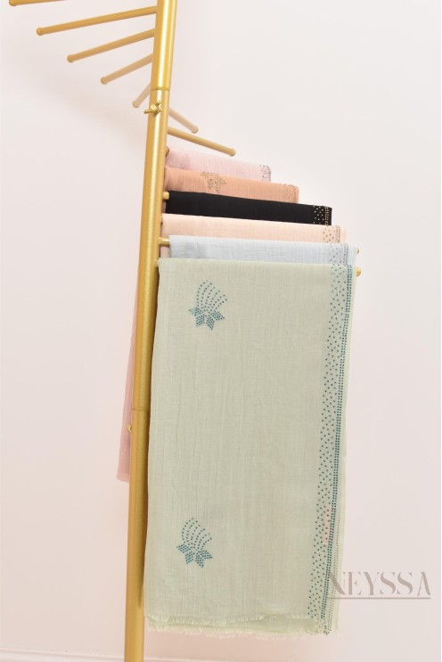 hijab coton à strass Neyssa