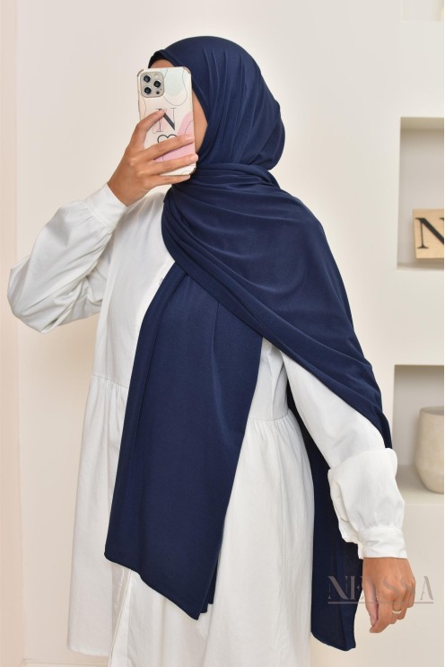 hijab à enfiler jersey premium, pratique et confortable, hijab pas cher