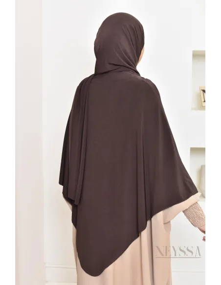 hijab Khimar jersey premium 2 en 1 modèle court, facile à enfiler, modest fashion