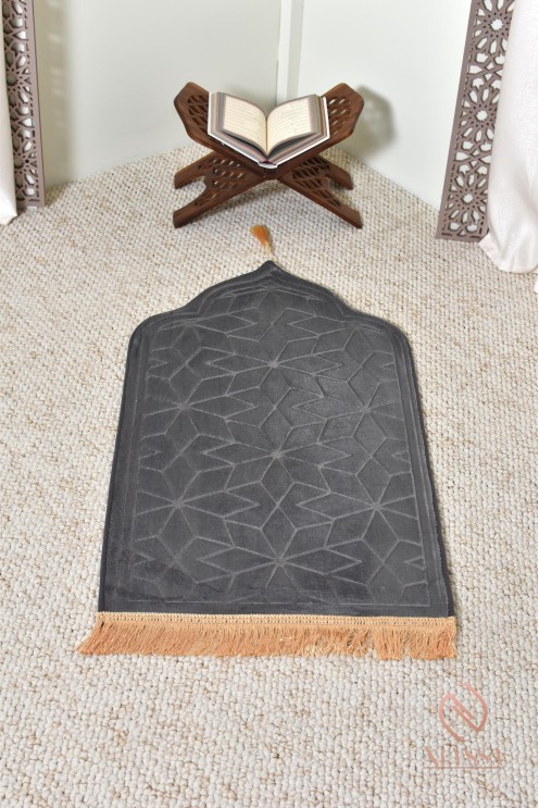 tapis de prière luxe au meilleur prix pour enfant, velours épais