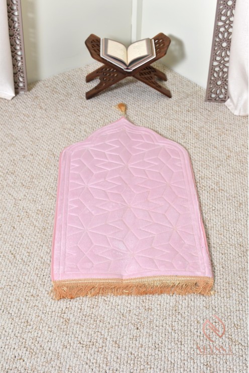 tapis de prière luxe au meilleur prix pour enfant, velours épais