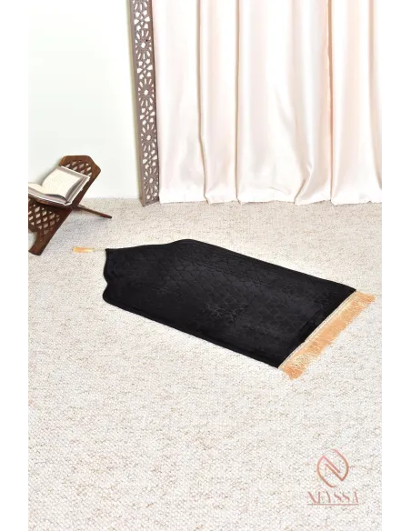 Tapis de prière islam enfant en velours épais, avec motif étoiles