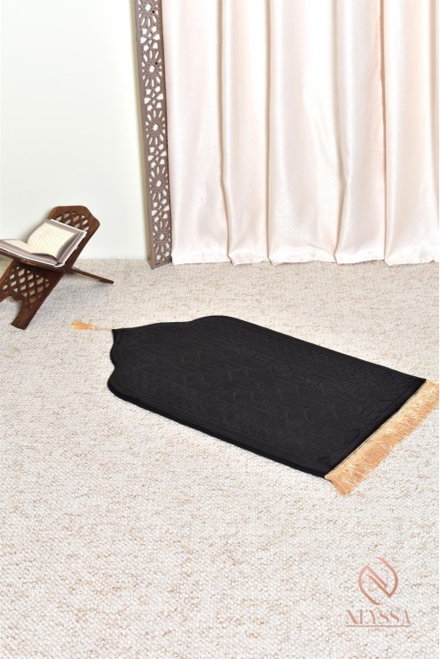 Tapis de prière islam enfant en velours épais, avec motif oriental