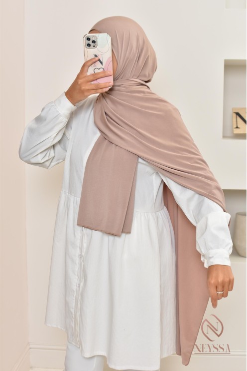 Hijab jersey premium de neyssa shop création, hijab qualité lycra