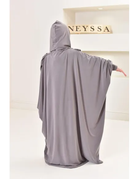 Abaya de prière hijab intégré jersey premium mère ou fille Neyssa shop