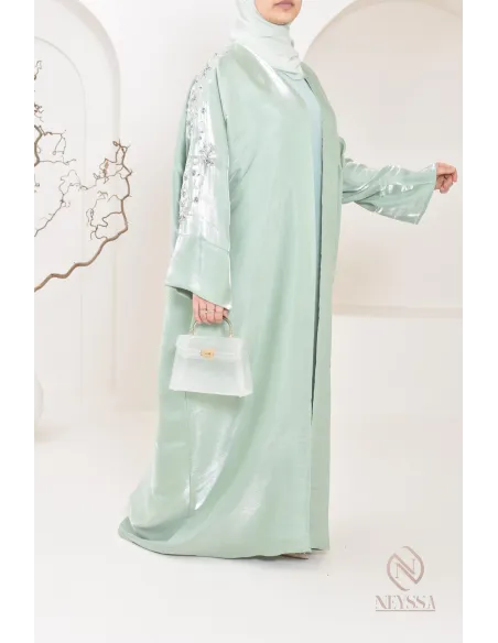 Neyssa Shop Dubai Organza Abaya Kimono, hergestellt in den Vereinigten Arabischen Emiraten