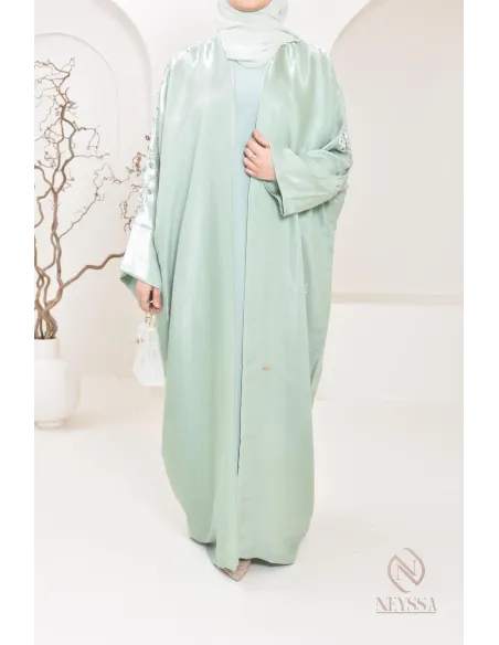 Neyssa Shop Dubai Organza Abaya Kimono, hergestellt in den Vereinigten Arabischen Emiraten