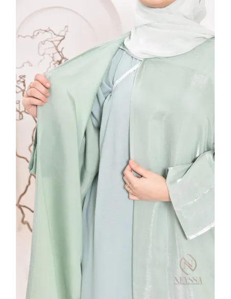 Neyssa Shop Dubai Organza Abaya Kimono, hergestellt in den Vereinigten Arabischen Emiraten