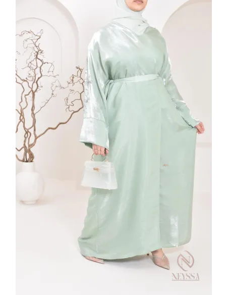 Neyssa Shop Dubai Organza Abaya Kimono, hergestellt in den Vereinigten Arabischen Emiraten
