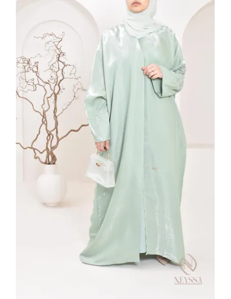 Neyssa Shop Dubai Organza Abaya Kimono, hergestellt in den Vereinigten Arabischen Emiraten