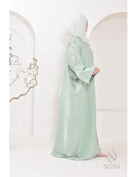 Neyssa Shop Dubai Organza Abaya Kimono, hergestellt in den Vereinigten Arabischen Emiraten