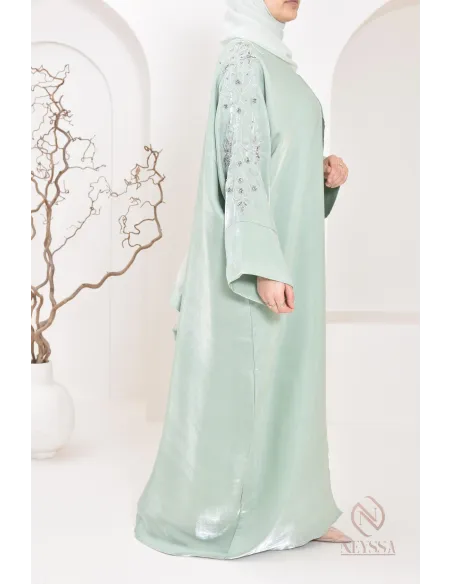 Neyssa Shop Dubai Organza Abaya Kimono, hergestellt in den Vereinigten Arabischen Emiraten