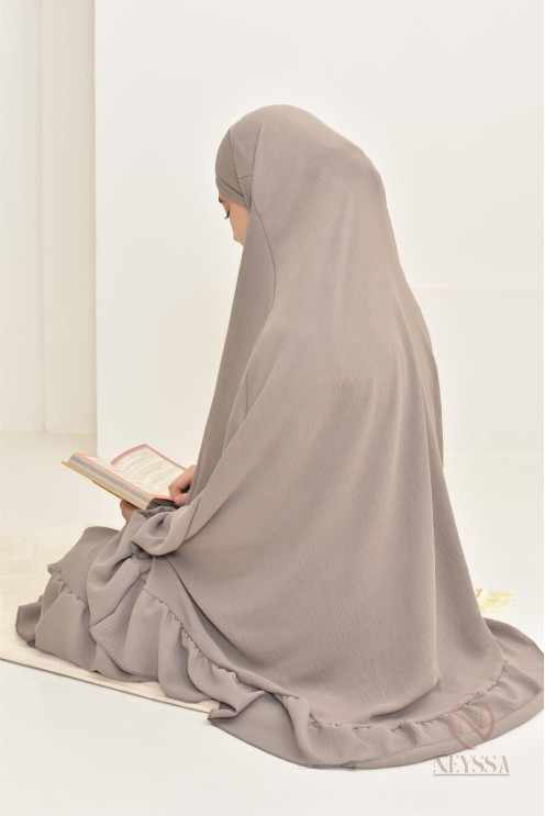 Ensemble 2 pièces de prière en jazz cape et jupe, idéal pour la maison