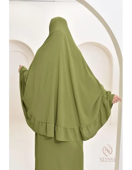 Ensemble 2 pièces de prière en jazz cape et jupe, idéal pour la maison