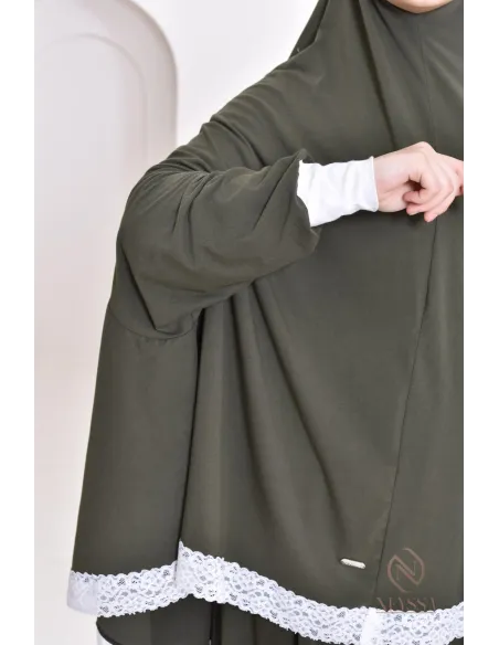 Ensemble 2 pièces de prière en coton, cape et jupe, idéal pour la maison