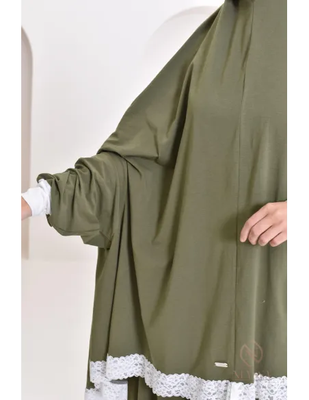 Ensemble 2 pièces de prière en coton, cape et jupe, idéal pour la maison