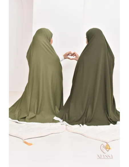 Ensemble 2 pièces de prière en coton, cape et jupe, idéal pour la maison