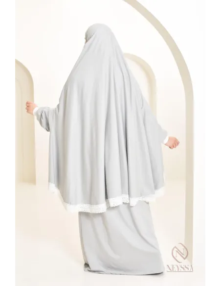 Ensemble 2 pièces de prière en coton, cape et jupe, idéal pour la maison