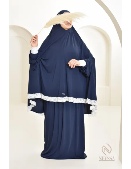 Ensemble 2 pièces de prière en coton, cape et jupe, idéal pour la maison