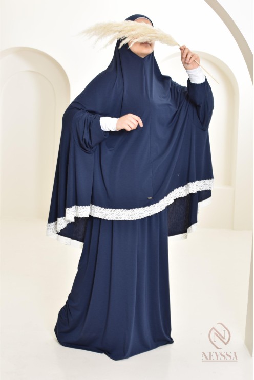 Ensemble 2 pièces de prière en coton, cape et jupe, idéal pour la maison