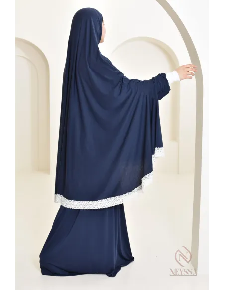 Ensemble 2 pièces de prière en coton, cape et jupe, idéal pour la maison