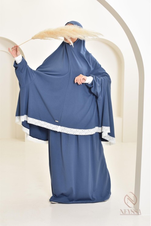 Ensemble 2 pièces de prière en coton, cape et jupe, idéal pour la maison