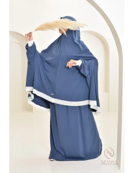 Ensemble 2 pièces de prière en coton, cape et jupe, idéal pour la maison