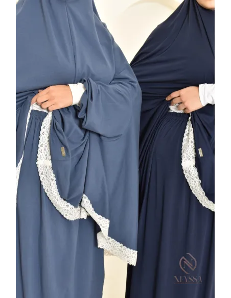 Ensemble 2 pièces de prière en coton, cape et jupe, idéal pour la maison