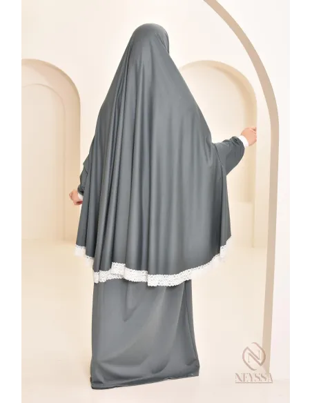 Ensemble 2 pièces de prière en coton, cape et jupe, idéal pour la maison