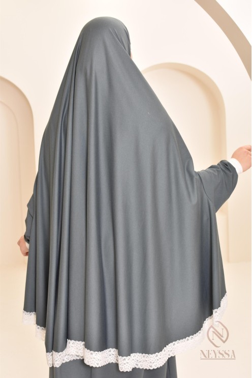 Ensemble 2 pièces de prière en coton, cape et jupe, idéal pour la maison